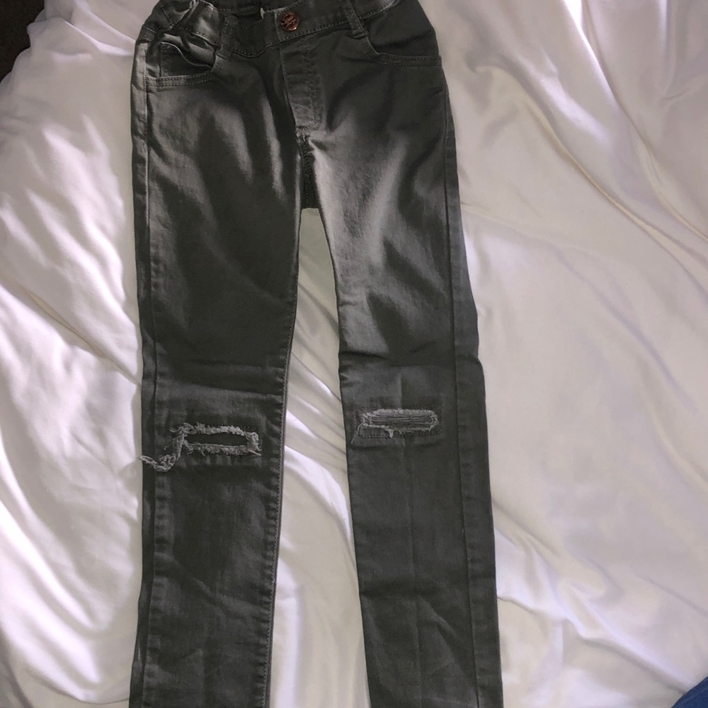 H&M Kids Gray Distressed Jeans